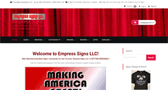 Desktop Screenshot of empresssigns.com