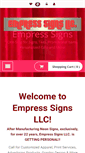 Mobile Screenshot of empresssigns.com