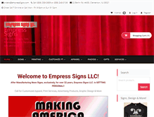 Tablet Screenshot of empresssigns.com